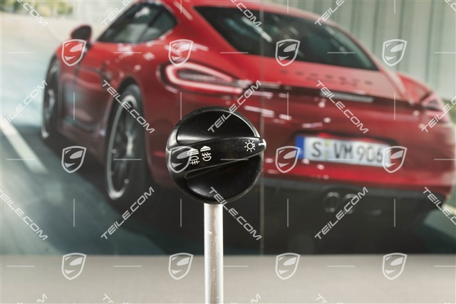 Pokrętło przełącznika świateł, czarny połysk