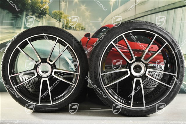 20/21-inch Turbo S winter wheel set, central lock wheel rims 8,5J x 20 ET40 + 11J x 21 ET66 + NEW Michelin winter tyres 245/35 R20 + 305/30 R21