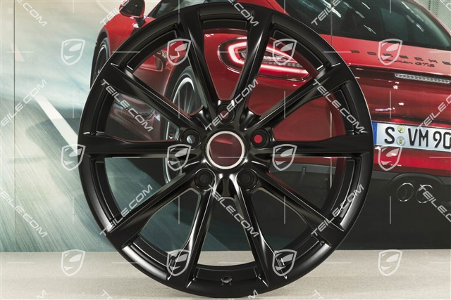 19-inch wheel rim Boxster S, 10J x 19 ET45 , black satin matt