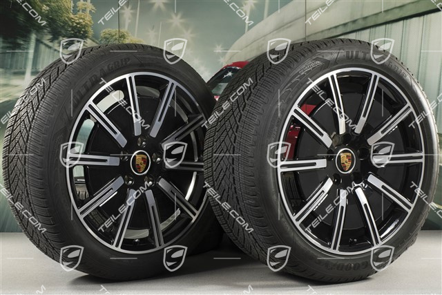 20" Sport Aero Winterräder Satz, Felgen 9J x 20 ET54 + 11J x 20 ET60, Goodyear Winterreifen 245/45 R20 + 285/40 R20