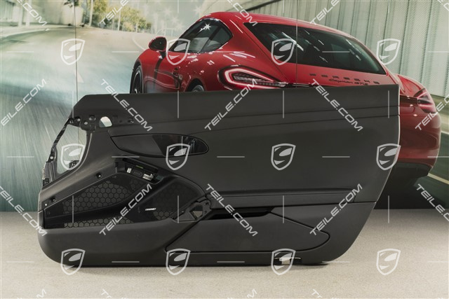 Türverkleidung ohne Zierleiste, Kunstleder, Schwarz, Klangpaket Bose, R