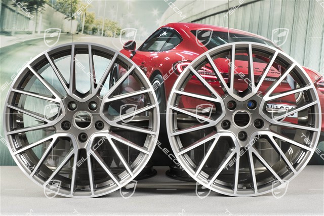 21-inch wheel rim set Cayenne RS Spyder, 11J x 21 ET49 + 9,5J x 21 ET46, for Cayenne Coupe