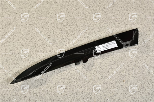 Front bumper disc / trim, lower, Black high gloss, Turbo S, R