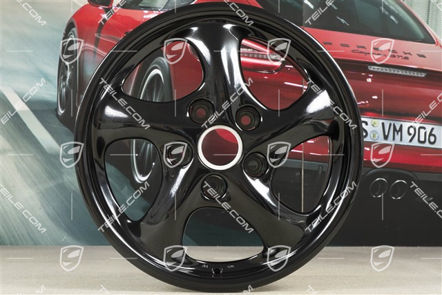 17" Felga Carrera, 8,5J x 17 ET50, czarny wysoki połysk