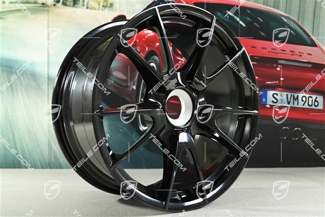 19" GT3RS II 4.0 / GT2RS Felgensatz, schwarz, vorne 9J x 19 ET47 + hinten 12J x 19 ET48