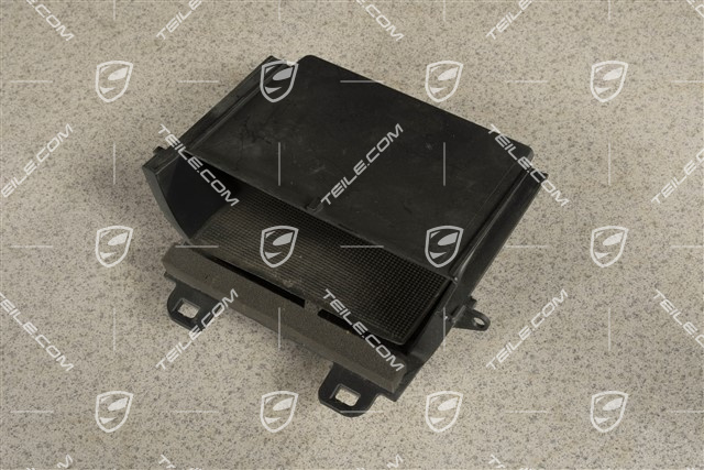 Półka / schowek konsoli środkowej, czarny mat