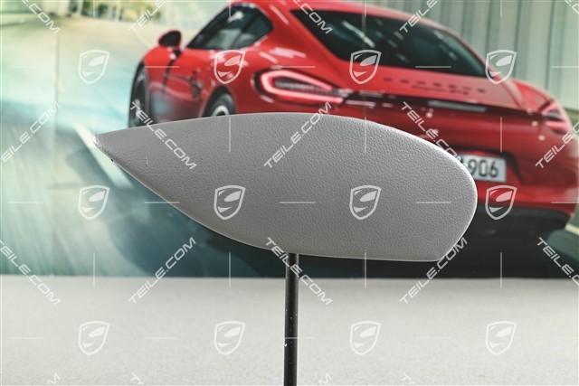 Centre console / tunnel cover, Leatherette, Lateral, Graphite grey, L