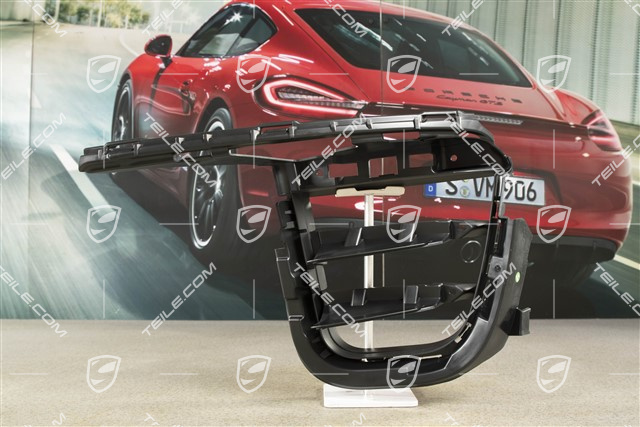 Front bumper, side ventilation grille, Black, L