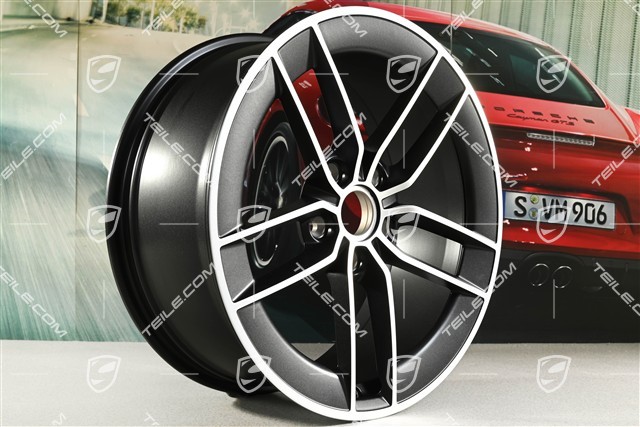 20" Carrera Exclusive Design wheel rim, 8.5J x 20 ET50, black satin matt