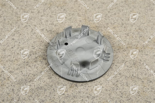 Hub cap, concave, coloured crest, black mat