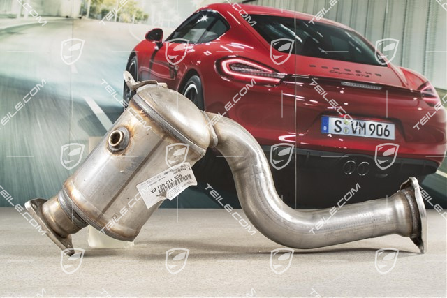 Exhaust pipe with catalytic converter, Cyl. 4-6, Hybrid