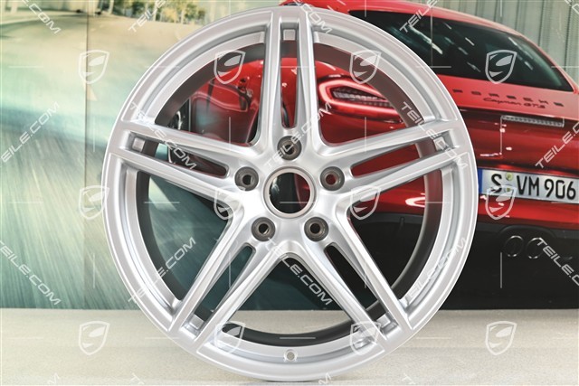 19" Felge Carrera VI, 11J x 19 ET56, Brilliantsilber