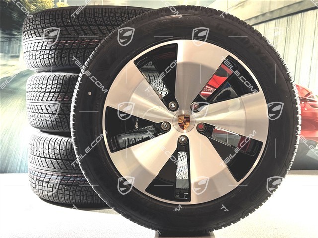 20" Cayenne Aero Winterräder Satz, Felgen 9J x 20 ET14 + 11J x 20 ET37 + Goodyear UltraGrip Performance 3 SUV Winterreifen 255/55 R20 + 305/45 R20