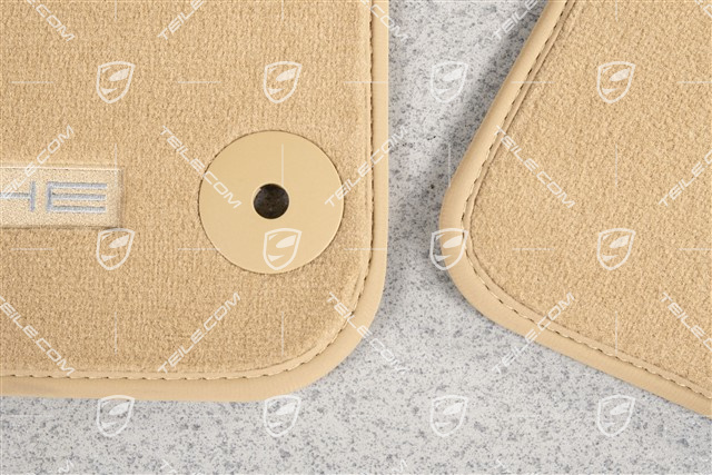 Fußmatten / Fussmattensatz, Velours, 4-Teilig, Luxorbeige