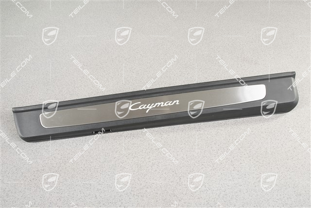 Listwa ozdobna, stal szlachetna, podświetlana, z napisem "Cayman", R