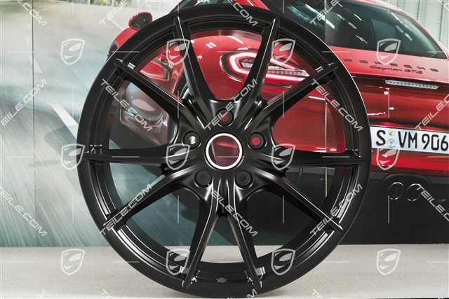 20" Felga Carrera S (IV), 11J x 20 ET56, do 991.2 C4/C4S / do zimowych oponon, czarny satynowy mat