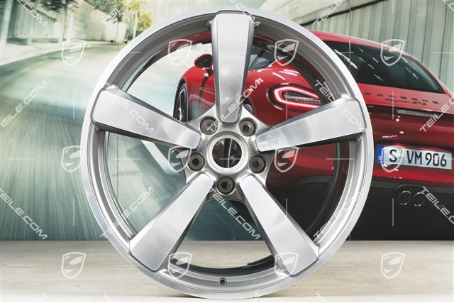 21" Carrera Exclusive Felge, 11,5J x 21 ET67, Platinsilber