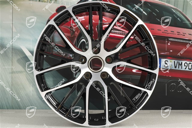 21" Felga Panamera Exclusive Design Sport, 11,5J x 21 ET69, czarny wysoki połysk