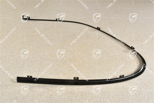 Zierleiste, seitlich, hinten, Schwarz matt, R