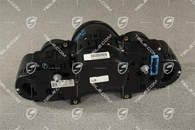 Instrument cluster / Speedometer, Black coloured dials, PDK, USA version!