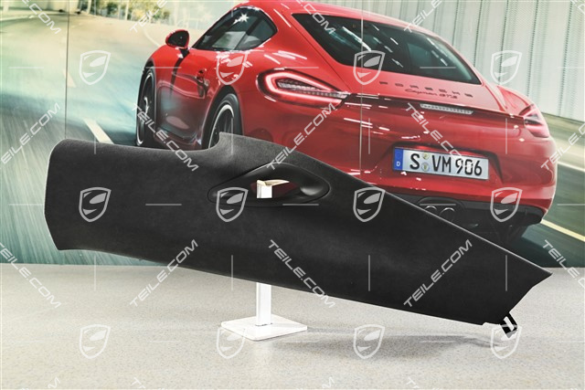 Verkleidung von C-Säule, Coupe, Alcantara, Schwarz, L