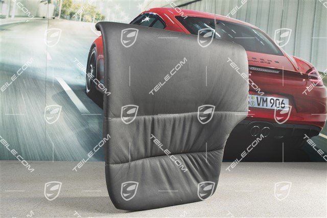 Notsitzkissen, Coupe/Targa, Raffleder, schwarz, R