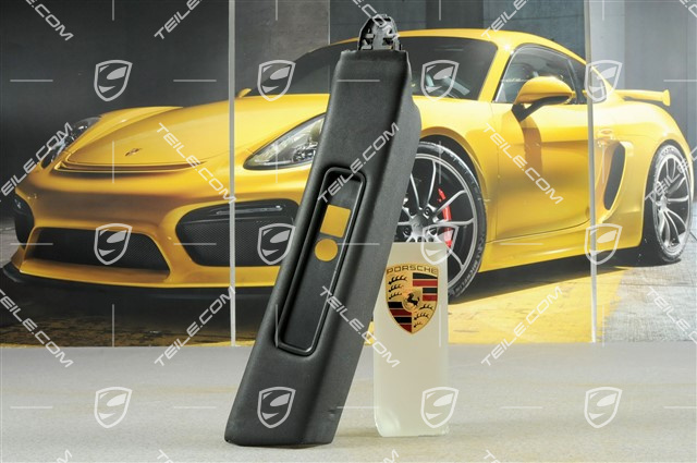 B-Säule Verkleidung, schwarzes Kunstleder, R B-Säule Verkleidung, schwarzes Kunstleder, R