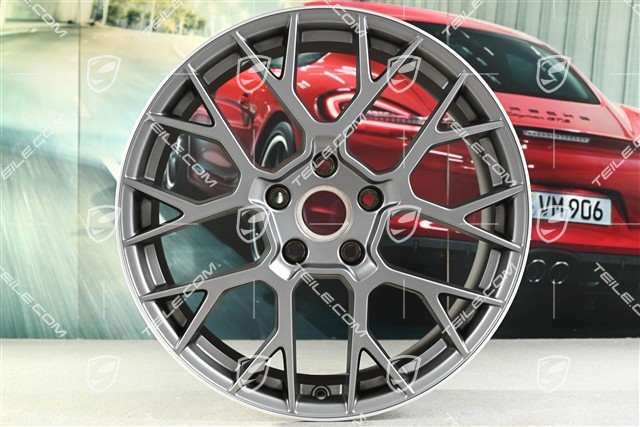 20+21-inch RS Spyder rims set, 8,5J x20 ET50 + 11,5J x 21 ET79, Darksilver