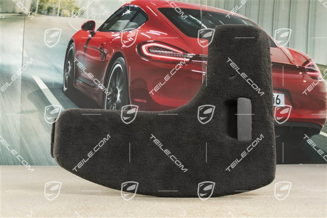 Deckel, Seitenwandverkleidung, Teppich / Tuftingvelours, Schwarz, R