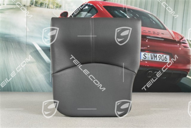 Back seat lower / cushion, Cabrio, Leatherette, Black, R