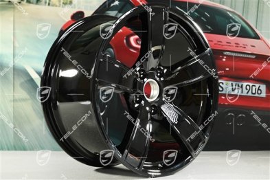 20" Felgensatz Carrera Sport, 8,5J x 20 ET57 + 10,5J x 20 ET51, schwarz hochglanz