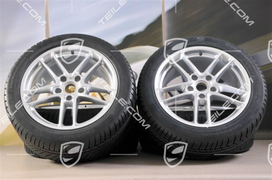 19" Panamera TURBO II koła zimowe, komplet, felgi 9J x 19 ET 60 + 10J x 19 ET61 + NOWE opony Continental, 255/45 R19+285/40 R19, bez RDK