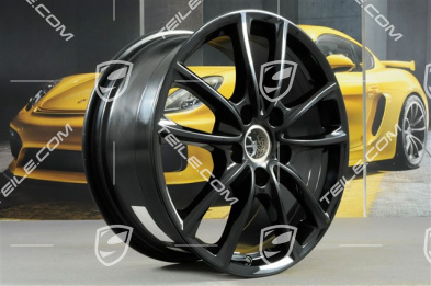 19-inch wheel rim Panamera S, 9J x 19 ET64, black high gloss