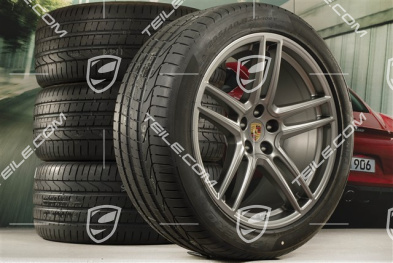 20" koła letnie komplet Turbo, felgi 9J x 20 ET26 + 10J x 20 ET19 + opony letnie Pirelli 265/45 R20 + 295/40 R20, Platinum, z czujnikami ciśnienia RDK