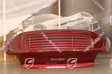 Turbo rear spoiler, incl. rear bonnet (engine lid), set incl. grille and all attachment parts