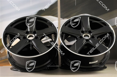 21-inch wheels rims set Cayenne Sport Classic, 10J x 21 ET50, in black
