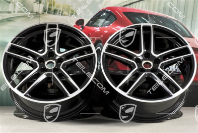 20" Felgensatz "Macan Turbo", 9J x 20 ET26 + 10J x 20 ET19, BORBET, tiefschwarz-metallic