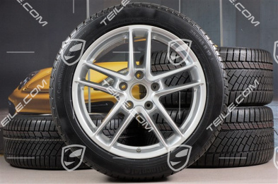 19" Panamera TURBO II Winterräder Satz, Felgen 9J x 19 ET60 + 10J x 19 ET61 + Continental Winterreifen 255/45 R19+285/40 R19, RDK-Sensoren