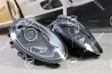 BiXenon Scheinwerfer, Innenblende in Schwarz, Turbo/GT3, Satz (L+R)