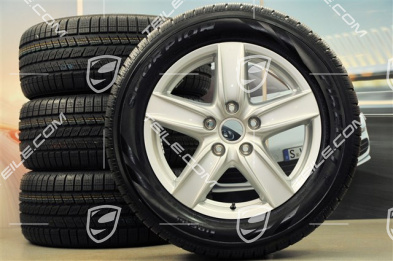 18" Cayenne S III Winterräder Satz, 4x Felgen 8 J x 18 ET 53 + 4x Pirelli Winterreifen 255/55 R18, ohne RDK-Sensoren