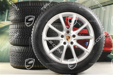 20" koła zimowe Cayenne Design, komplet, felgi 9J x 20 ET50 + 10,5J x 20 ET55 + opony zimowe Hankook 255/55 R20 + 295/45 R20, z czujnikami ciśnienia