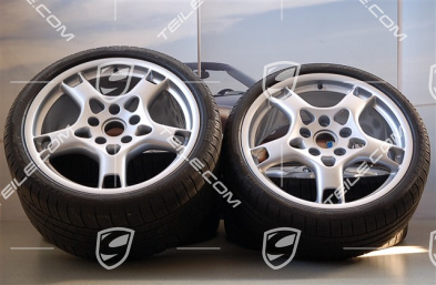 19" Komplet kół zimowych Carrera S, C2 / C2S, felgi 8J x 19 ET57 + 11J x 19 ET 67, opony 235/35 R19 + 295/30 R19