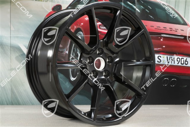 20" Felgensatz Macan SportDesign, 9J x 20 H2 ET26 + 10J x 20 H2 ET19, schwarz hochglanz