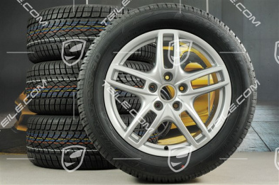 19" Cayenne Turbo Winterräder Satz, Felgen 8,5 J x 19 ET 59 + NEUE Dunlop Winterreifen 265/50 R 19 110V XL M+S, ohne RDK