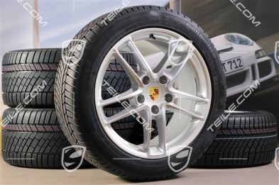 19" Panamera TURBO II koła zimowe, komplet, felgi 9J x 19 ET 60 + 10J x 19 ET61 + NOWE opony Continental, 255/45 R19+285/40 R19, bez RDK