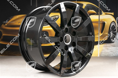 19" felga Cayenne S, 9,5J x 19 ET54, czarny wysoki połysk