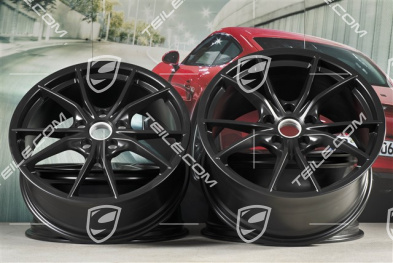 20" Felgensatz Carrera S IV, 8J x 20 ET57 + 10J x 20 ET45, schwarz satin matt