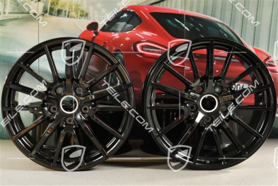 19" Komplet felg Sport Design, czarne, felgi 8J x 19 ET57 + 9,5J x 19 ET46
