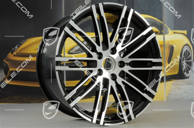 21" Felge Turbo III, Facelift, 10J x 21 ET50, schwarz hochglanz