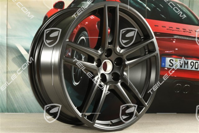 20-inch wheel rim "Macan Turbo", 9J x 20 ET26, BORBET, black satin mat